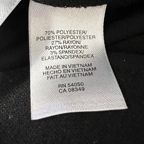 Anne Klein Womens Black Deep V Neck Dress Pockets Sleeveless Stretch size Large - Picture 10 of 12